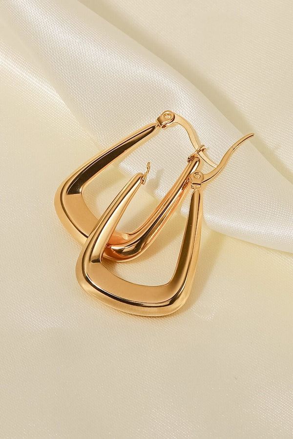 Jazzi Jewelz Boutique by Raven18K Gold-Plated Geometric Earrings