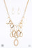 Jazzi Jewelz Boutique by Raven-A Golden Spell-Blockbuster-Gold Tone Rings and Chain Necklace and Earring Set