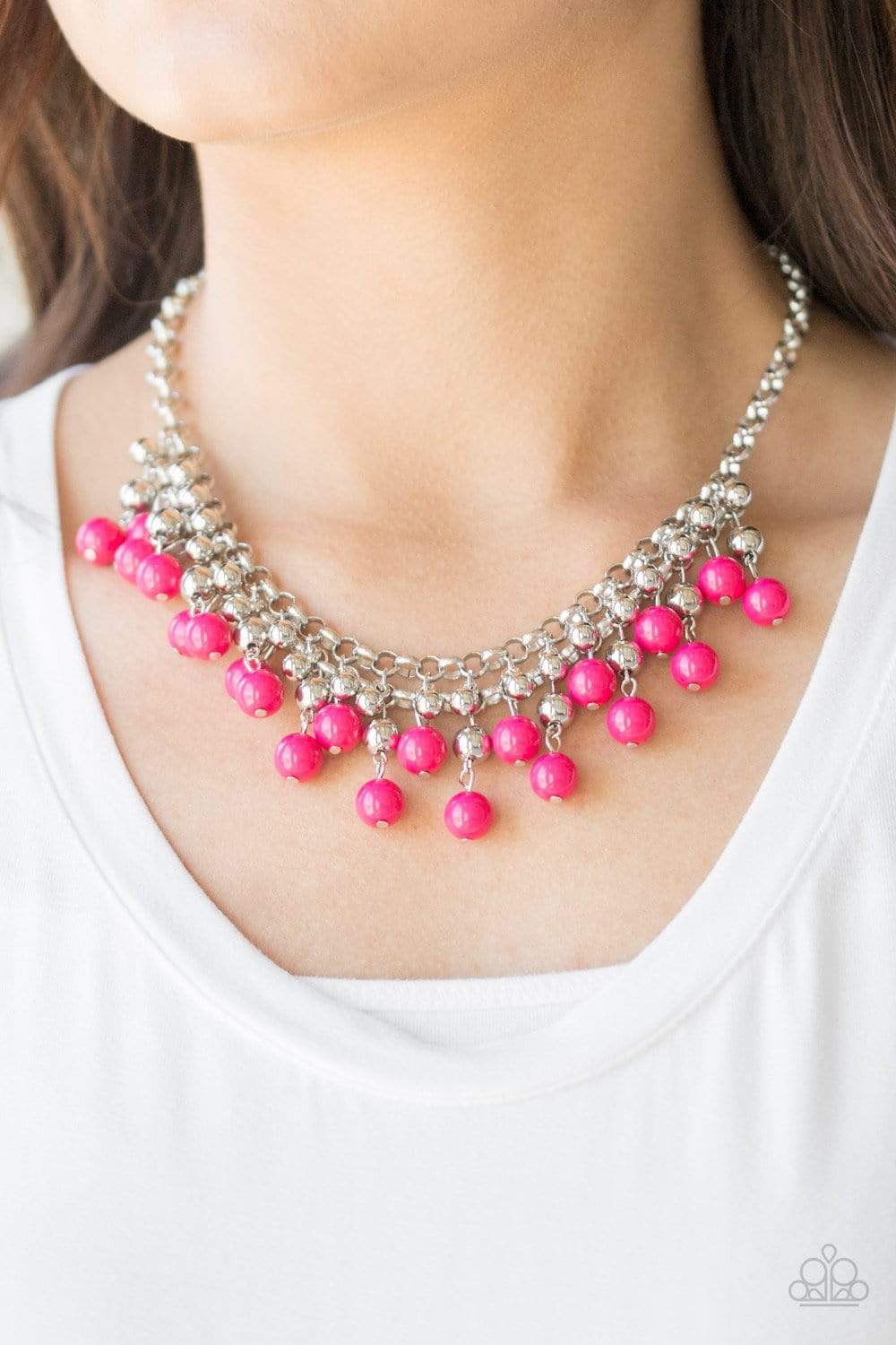 Bewitching Beading - Pink Necklace, Paparazzi Accessories