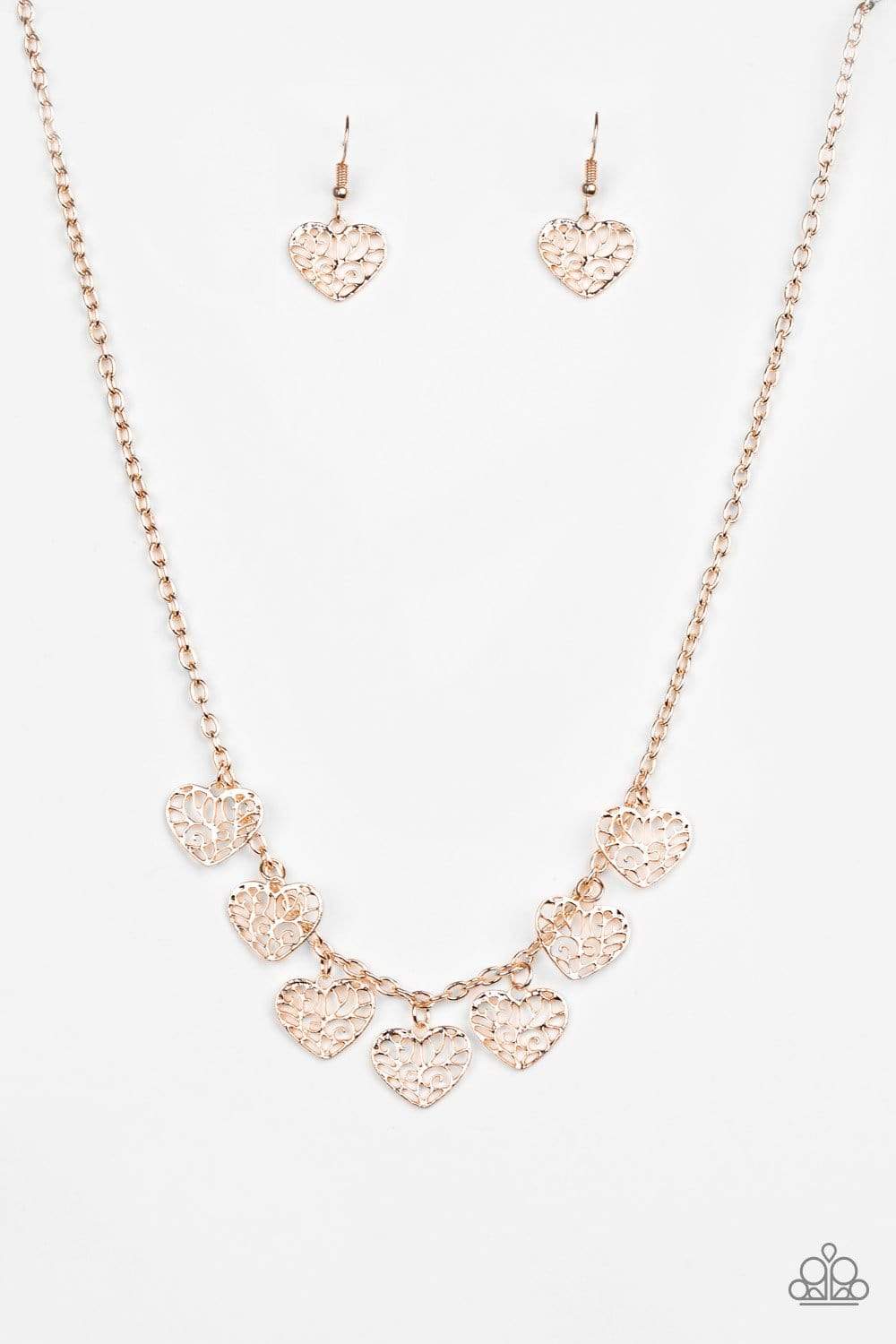 Paparazzi Modern Minimalist Rose Gold Layered Necklace NWT