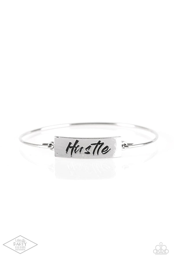 Jazzi Jewelz Boutique-Hustle Hard-Silver Bracelet