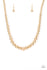 Jazzi Jewelz Boutique-High Stakes Fame-Gold Necklace and Earring Set