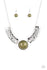 Jazzi Jewelz Boutique-Egyptian Spell-Green Beaded Silver Chain Necklace and Earring Set