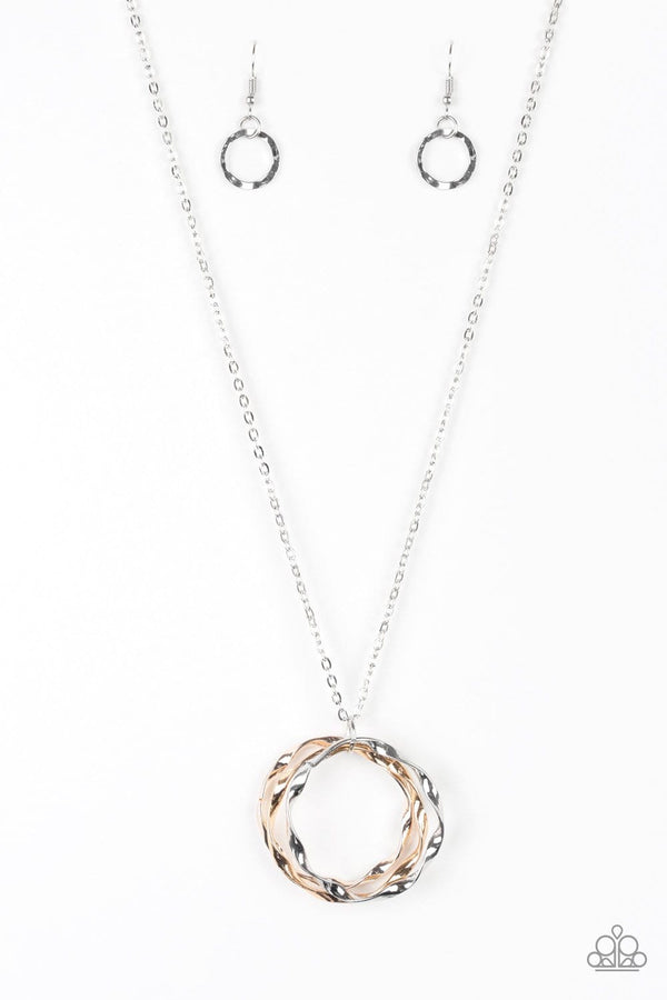 Jazzi Jewelz Boutique-Millennial Miinimalist-Multi Metal Necklace and Earring Set