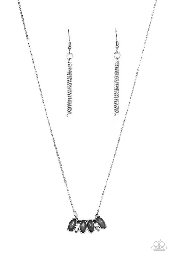 Jazzi Jewelz Boutique-Deco Decadence-Silver Necklace and Earring Set