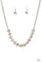 Jazzi Jewelz Boutique -Simple Sheen -Silver and Gold Necklace and Earring Set