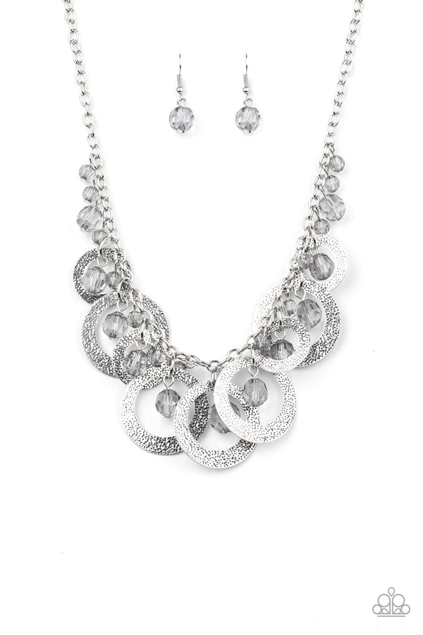 Jazzi Jewelz Boutique-Turn It Up-Silver Chain Necklace and Earring Set
