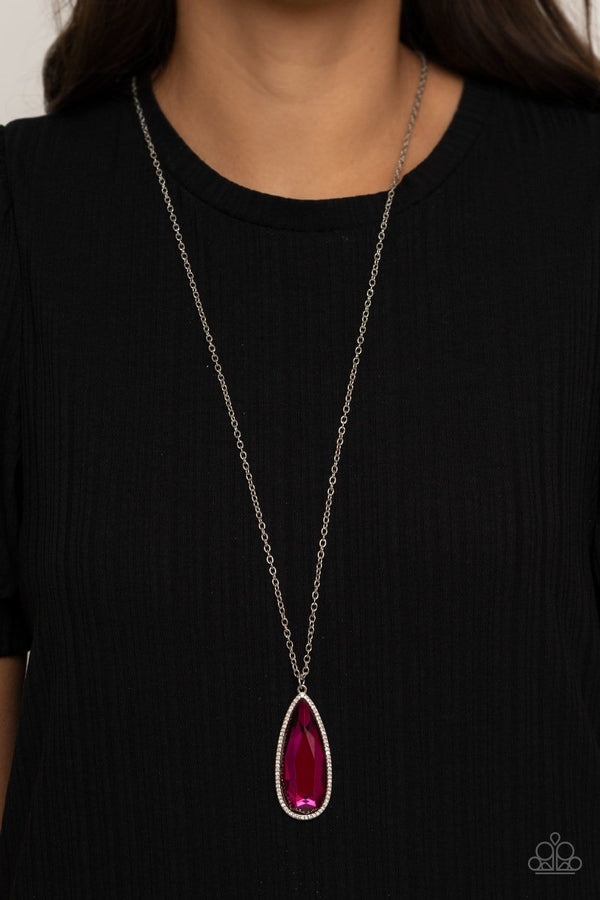 Jazzi Jewelz Boutique-Watch Out For Reign-Pink Pendant Necklace and Earring Set