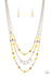 Jazzi Jewelz Boutique-Step Out Of My Aura-Yellow Crystal Bead Necklace