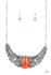 Jazzi Jewelz Boutique-Celestial Eden-Orange Necklace and Earring Set