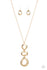 Gallery Artisan- Long Gold Hammered Paparazzi Necklace-Jazzi Jewelz Boutique by Raven