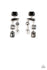 Hazard Pay- Silver Paparazzi Earrings-Jazzi Jewelz Boutique by Raven  Varying in shape, a smoldering collection of black, smoky, and white gems haphazardly link into a edgy chandelier. Earring attaches to a standard post fitting.  Sold as one pair of post earrings.  All Paparazzi Accessories are 100% lead free and nickel free.