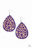 Purple Cheetah Print Earrings at Jazzi Jewelz Boutique by Raven