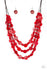 Jazzi Jewelz Boutique-Barbados Bopper-Red Necklace and Earring Set