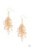 Jazzi Jewelz Boutique by Raven-Gold Paparazzi Earrings with metallic and crystal-like beading