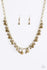 Jazzi Jewelz Boutique by Raven--City Couture- Topaz Rhinestone Fringe Brass Necklace and Earring Set