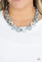 Jazzi Jewelz Boutique-Fashionista Fever-Silver Geometric Necklace and Earring Set