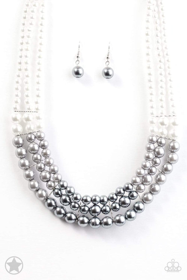 Jazzi Jewelz Boutique-Lady In Waiting-White Pearl Necklace & Earring Set