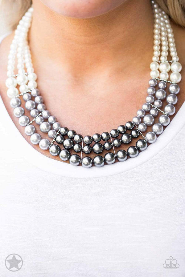Jazzi Jewelz Boutique-Lady In Waiting-White Pearl Necklace & Earring Set