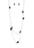 Jazzi Jewelz Boutique-Back For More-Black Beaded Silver Chain Necklace & Earring Set