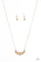 Jazzi Jewelz Boutique-Melodic Metallics-Gold Chain Necklace and Earring Set