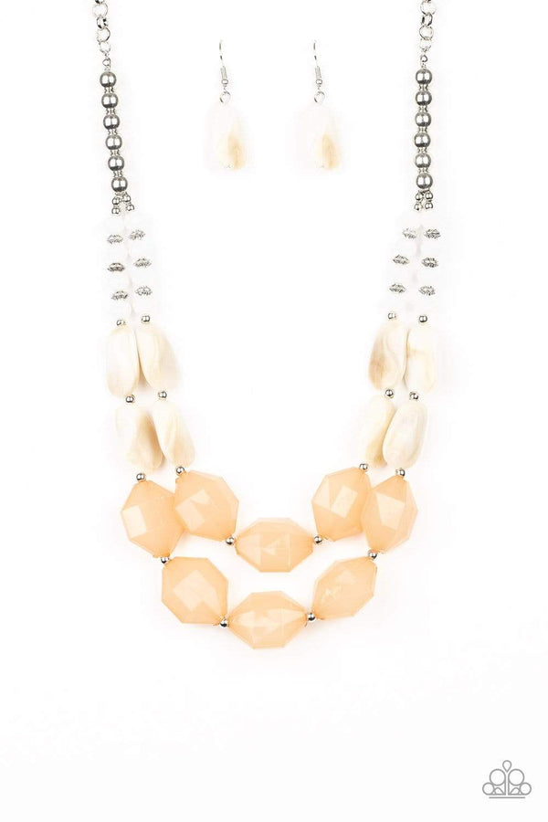 Jazzi Jewelz Boutique-Seacoast Sunset-Crystal Beaded Necklace and Earring Set