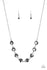 Jazzi Jewelz Boutique-The Imperfectionist-Smoky Rhinestone Silver Chain Necklace and Earring Set