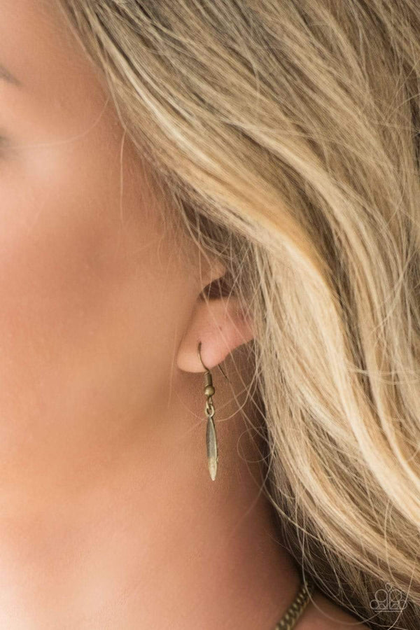 Jazzi Jewelz Boutique-Terra Trailblazer-Brass Necklace and Earring Set