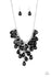 Jazzi Jewelz Boutique-Serenely Scattered-Black Teardrop Necklace and Earring Set