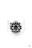 Jazzi Jewelz Boutique-The Fashionmonger-Black & White Rhinestone Silver Cuff Bracelet